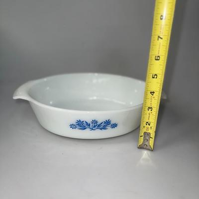 Vintage Anchor Hocking Fire King Blue Daisy Set