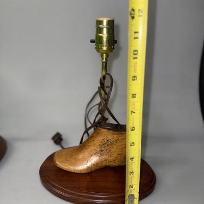 Unique Vintage English Cobbler Shoe Lamp (Set of2)
