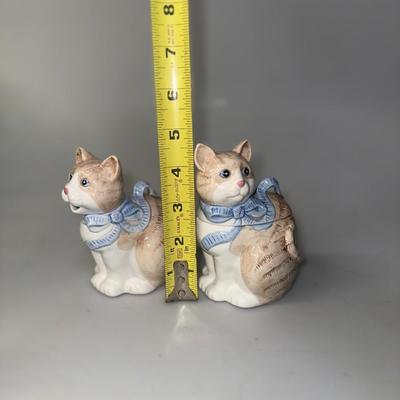 Vintage Ceramic Cat Cream and Sugar