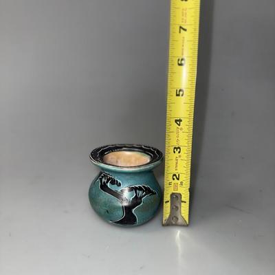 Vintage Hand Carved Stone Vase/Vessel Kenya Africa Soapstone