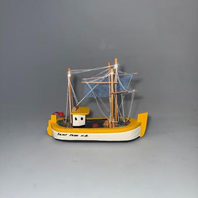 Vintage Wood Fishing Boats (LOT)