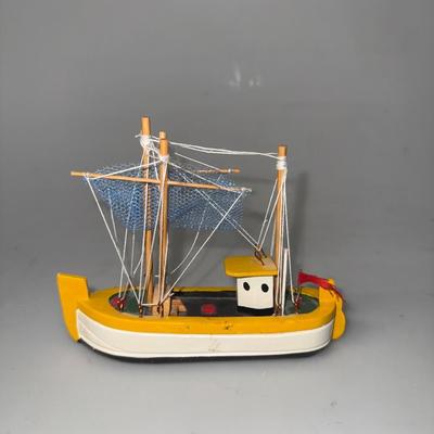 Vintage Wood Fishing Boats (LOT)