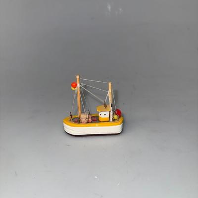 Vintage Wood Fishing Boats (LOT)