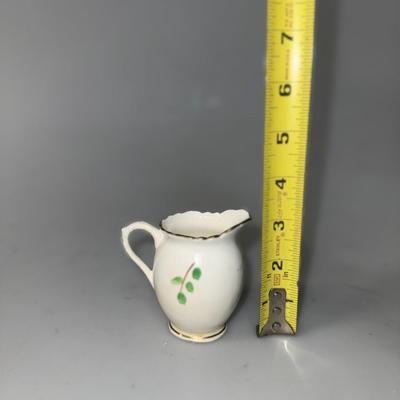 vintage creamer with flowers made of Bone China