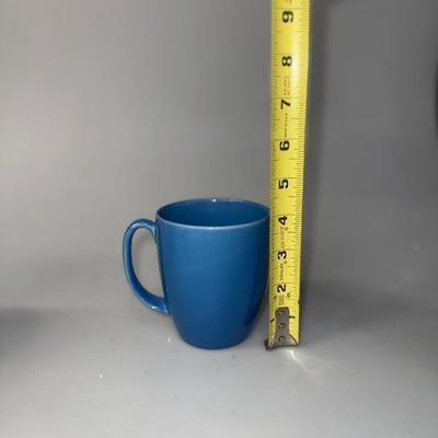 Corelle Retro Stoneware Mugs Blue