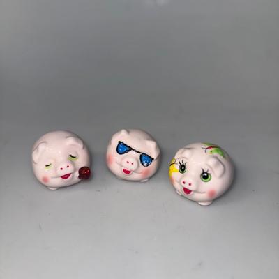 Ceramic Pig set of 3