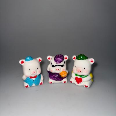 Ceramic Pig Set of 3
