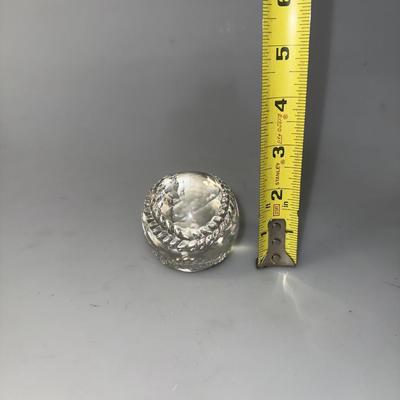 Baseball Glass paperweight