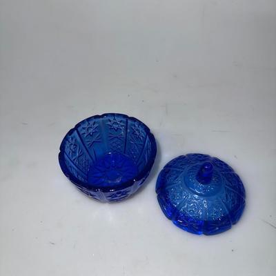 Vintage Cobalt Blue Candy/ Trinket Dish