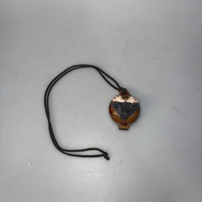 Small Black Clay Moose Ocarina