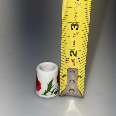 German Made Tiny Ceramic Candle Holders