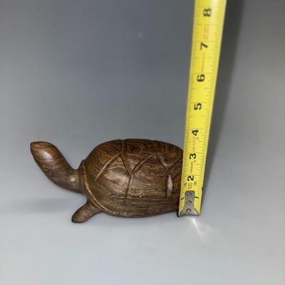 Vintage Ironwood Hand Carved Turtle