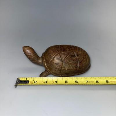 Vintage Ironwood Hand Carved Turtle