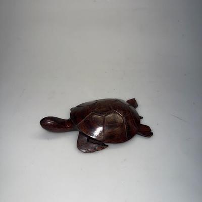 Vintage Ironwood Hand Carved Turtle