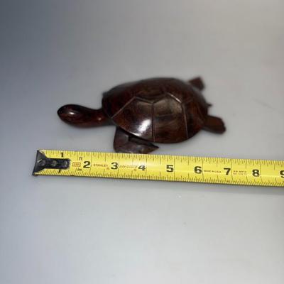 Vintage Ironwood Hand Carved Turtle