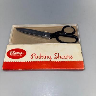 Vintage Clauss Pinking Shears Original Box