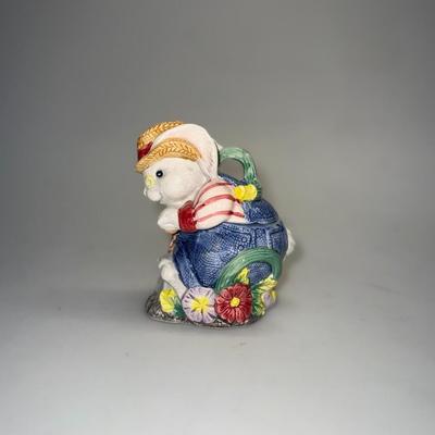 Vintage Fitz and Floyd Gooseberry Bunny Sugar and Duck Creamer