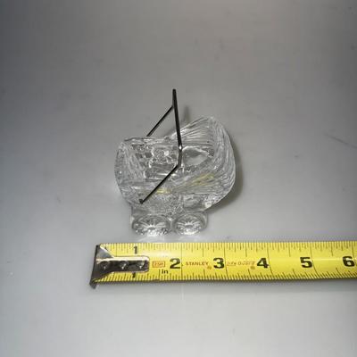 Vintage Crystal Clear Industries 24% Lead Crystal Baby Carriage Stroller Tawain