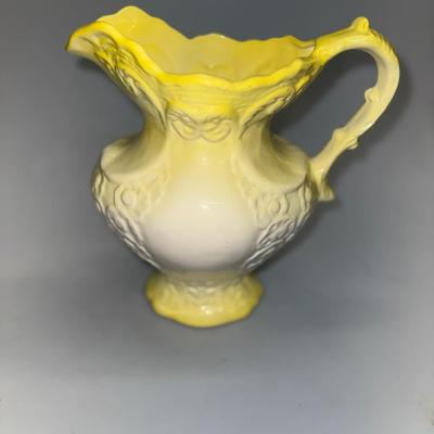 Beautiful Vintage Hobbyist Victorian Pottery Wash Pitcher 1975