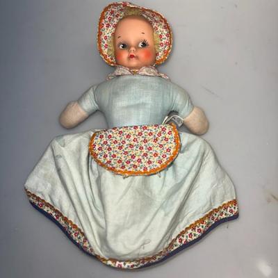 Vintage Knickerbocker Topsy Turvy Baby Doll Happy Sad Awake Asleep 12"-1960