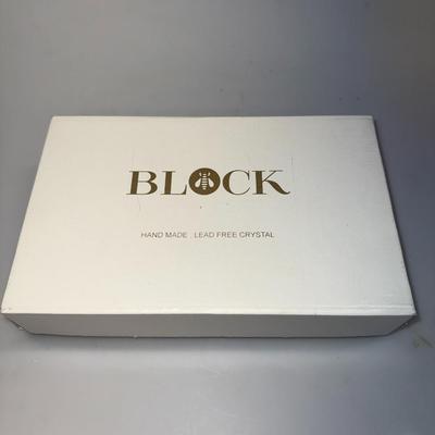 Block Hand Made Lead Free Crystal Drinkware (set of 4)