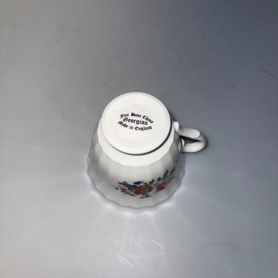 Georgian Fine Bone China Tea cup and saucer