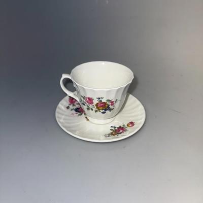 Georgian Fine Bone China Tea cup and saucer