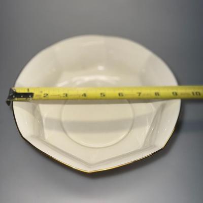 Noritake Ivory China Octogon Serving Bowl Made In Japan