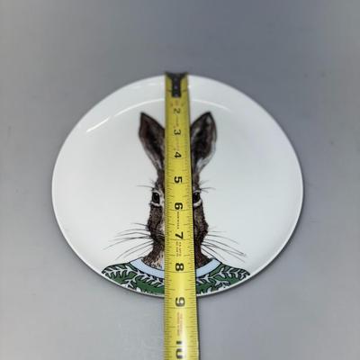 West Elm Rachel Kozlowski Dapper Animal Rabbit Plate