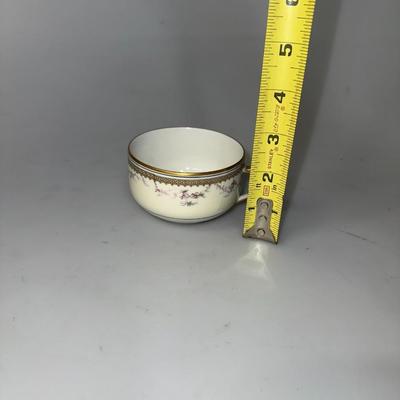 Gold Trimmed Teacup Saucer Decorated by Haviland & Co., France Limoges Yale