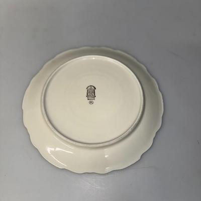 Royal Winterlung Bararia Germany Plate with gold rim and purple flowers