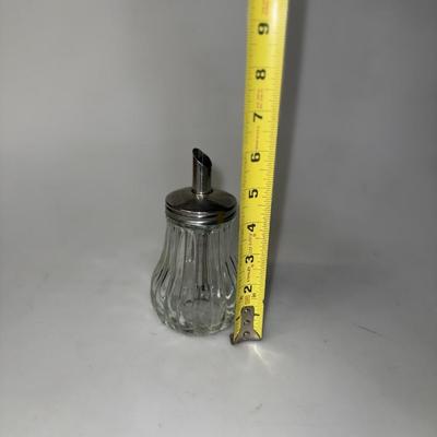 Vintage Glass Swirl Sugar Dispenser