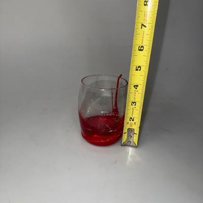 Maker's Mark Bourbon Red Wax Dipped Rocks Old Fashioned Glass