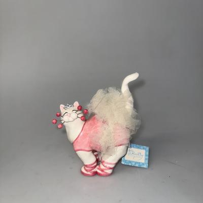 Collectible WhimsiClay Amy Lacombe Limbo Cat Figurine 2006 LOT