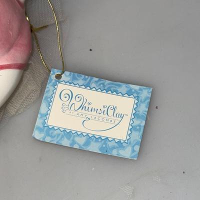 Collectible WhimsiClay Amy Lacombe Limbo Cat Figurine 2006 LOT