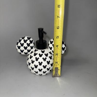 Black and White Mickey Mouse Soap Dispenser