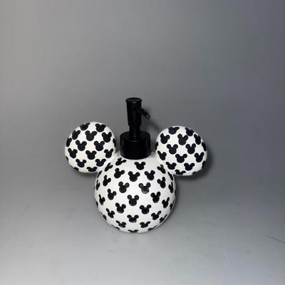 Black and White Mickey Mouse Soap Dispenser