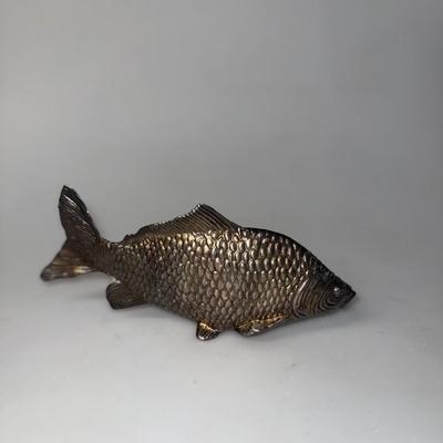 Vintage silver-plated Italian Fish shaped Napkin Serviette Menu Letter Holder