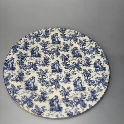Formalities by Baum Bros Blue and white plate