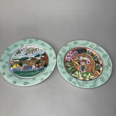 Italian Ceramic Decorative plates (set of 2)