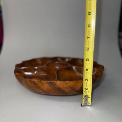 Vintage Hanalei Woods Hand Carved Hawaii Monkey Pod