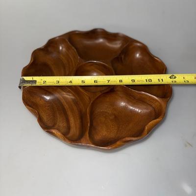 Vintage Hanalei Woods Hand Carved Hawaii Monkey Pod