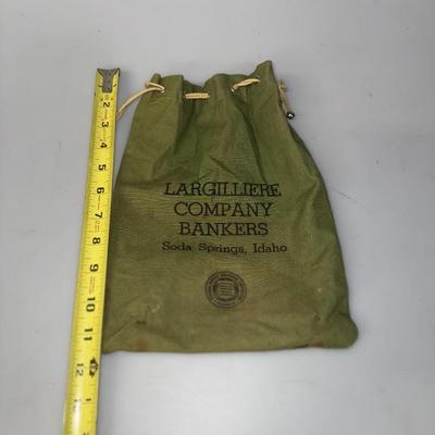Largilliere Company Bankers bag, Soda Springs Idaho