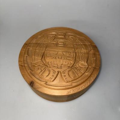 Pacific NW Salish Native Drum Box
