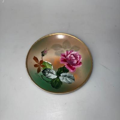 Imperial Austria Roses Hand painted plate w/ Gold Edge signed