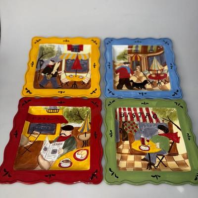 Jennifer Brinley Set of 4 plates (italy inspired)