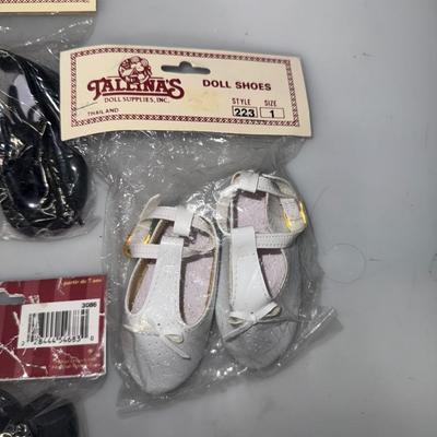 Lot of Tallina’s New White Doll Shoes