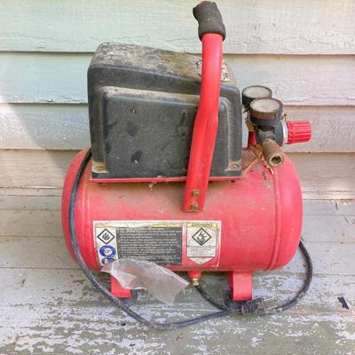 LOT 55: Craftsman Toolbox with Contents and Central Pneumatic Compressor