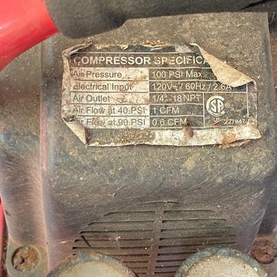 LOT 55: Craftsman Toolbox with Contents and Central Pneumatic Compressor
