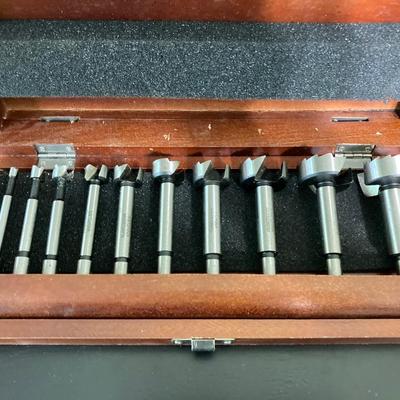 LOT 56: Vintage Wood Tools - Fulton Button Die Screw Plate, Woodtck Set, Tap, Craftsman and More
